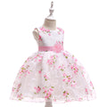 Marktox girls' tulle flower girl dress in pink, sizes 3T to 6T