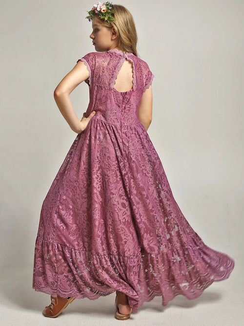 Lace Woven Special-Occasion Dress for girls